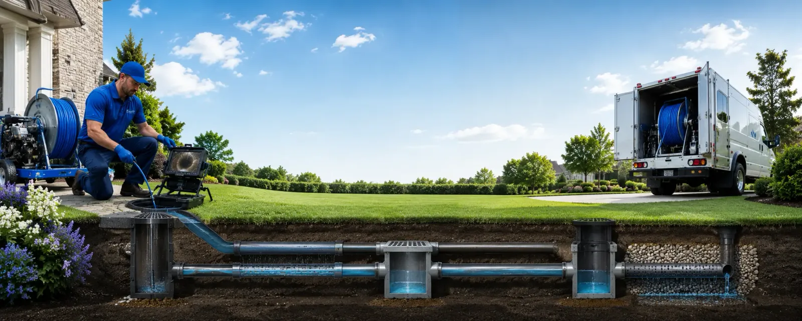 Outdoor drain cleaning information for Collins, MS